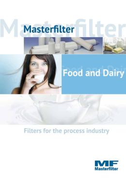 MASTERFILTER FILTERS FOR DAIRY AND FOOD